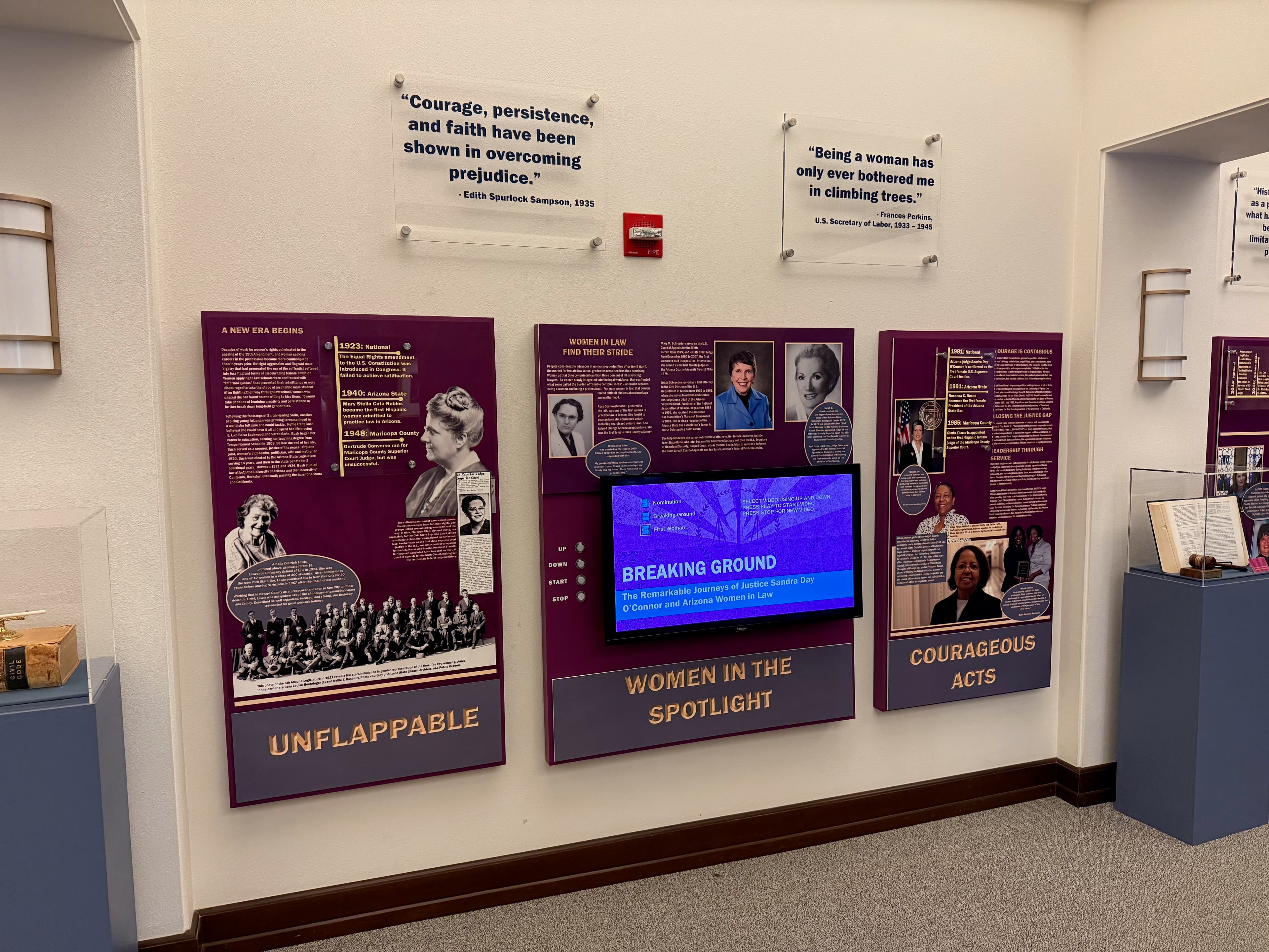 Breaking Ground: Justice Sandra Day O'Connor Exhibit